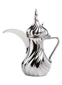 Alsaif Stainless Steel Arabic Coffee Dallah Silver 1L