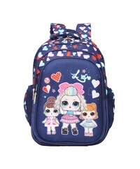 MASCO 16.5 Inches Love Printed Girls School Bag