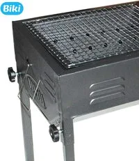 Biki Portable Charcoal Barbecue Grill Height Adjustable 48X48X30.5 Cm