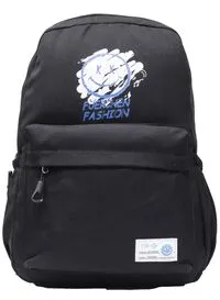 حقيبة مدرسية مع جيب للكمبيوتر المحمول والتابلت، أسود