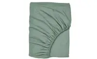 Fitted sheet, grey/green140x200 cm