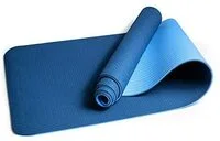 Generic Double Color Tpe Yoga Mat 6Mm Blue