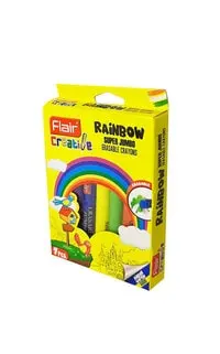 Flair Creative Rainbow Super Jumbo Erasable Crayons 7 pcs