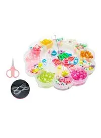 Rolly Toys Small Colorful Beads Set DIY Bracelet Jewelry Bead Making Set Toy For Girls