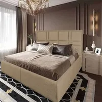 In House Berlin Linen Bed Frame - Single - 200x120cm - Beige