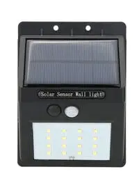 Generic مصباح حائط يعمل بالطاقة الشمسية مزود بمستشعر للحركة باللون الأبيض 13.5x10.0x5.0سم