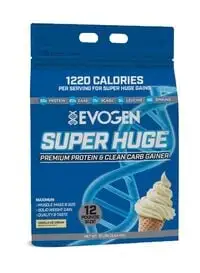 Evogen Nutrition Super Huge Mass Gainer - آيس كريم الفانيليا - (5.5 كجم)