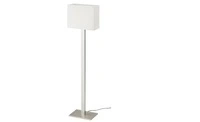 Floor lamp, nickel-plated/white150 cm