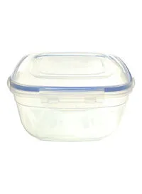 Generic Plastic Food Container Clear/Blue 2.5L