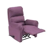 In House Velvet Rocking Recliner Chair - Light Purple - AB09