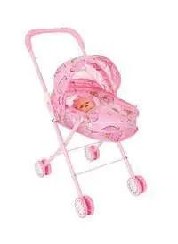Generic Baby Infant Doll Stroller With Metal Frame, Durable Lightweight Adjustable Sunshade 26 X 34 X 55cm