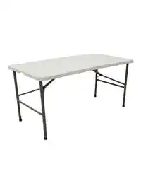 Generic طاولة بلاستيكية قابلة للطي أبيض/أسود