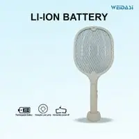 Mosquito Swatter, Anti Mosquito Bat, Rechargeable Insect Killer, Mosquito Lure Lamp, 300V out, WEIDASI WD960