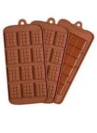 مجموعة قوالب خبز كعكة الشوكولاتة الفوندان مكونة من 3 قطع من Generic