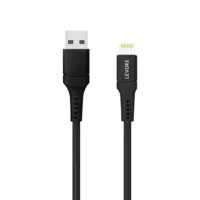كابل Levore USB إلى Lightning معتمد من MFI TPE بطول 1.8 متر - أسود