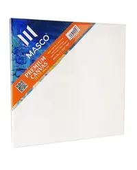 MASCO Premium Canvas Art Board 25x25 Cm, White