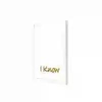 Lowha I Know Wall Art Wooden Frame White Color 23X33cm