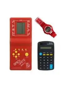 Rally Tetris Classic Brick Game Console With Calculator And Watch