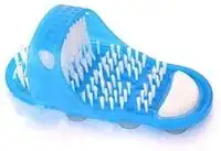 Generic Easy Feet Foot Cleaner Easyfeet Scrubber Brush Massager Clean Bathroom Shower Blue Slippers Spa Treatment