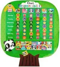 Tooky Toy Land Magnetic Responsibility Chart, 73 Pcs