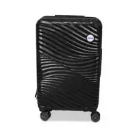 Biggdesign Moods Up Size 20" Suitcase, High-Resistance and Durable ABS Material, 360° Swivel Wheels made of Silicone,Secure Travels with Special Lock System, 20Kg Carrying Capacity, Small Size, Black