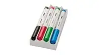 Whiteboard pen with holder/eraser, mixed colours