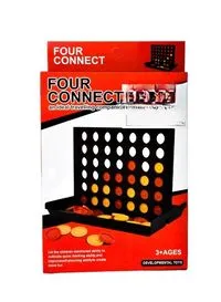 Rally Four-In-A-Row Four Connect Indoor Table Game Party Toy