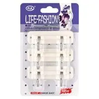 GTT Life-Fashion Steel Nail Hooks 7490 White Pack of 3