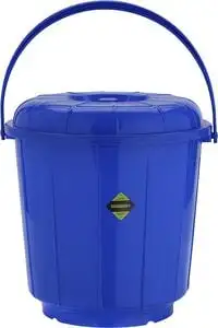 Royalford Economy Bucket With Lid 15Ltr Rf10684, Assorted Colors, 15 Liter