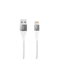 LEVORE Cable iPhone USB Nylon Braided 1m - White