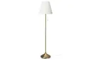 Floor lamp, brass/white
