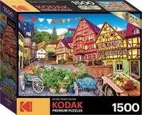 Cra-Z-Art Kodak, 1500 Pieces Puzzle - Colorful European Town, Multicolor, Ca-8905Aa_429313