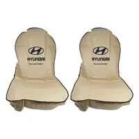 Car Seat Cover, Car Seat Dust Dirt Protection Cover, Extra Protection For Seat 2 Pcs Set Beige