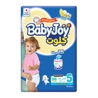 Babyjoy Culotte Pants Diaper Size 5 Junior 15-22kg Jumbo Pack White 36 count