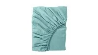 Fitted sheet, grey-turquoise140x200 cm