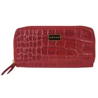 Cross Coco Signature double Zip Around Wallet Red - AC788496N-8