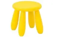 Children's stool, in/outdoor/yellow