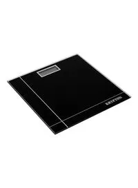 كريبتون - ميزان حمام رقمي فائق النحافة لوزن الجسم، أسود، 74 × 28 ملم