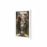 Lowha Attack In Titan Wall Art Wooden Frame White Color 23X33cm