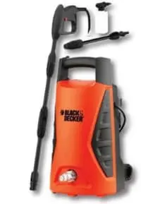 Black & Decker 1300W 100 Bar Pressure Washer, Orange/Black - Pw1370Td-B5