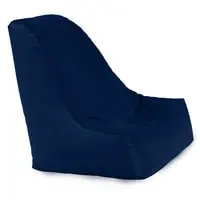 In House Harvey Velvet Bean Bag Chair - Small - Dark Blue