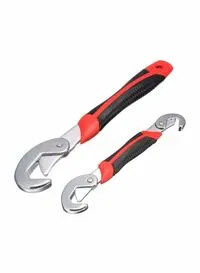 Generic 2-Piece Snap'N Grip Wrench Set Red/Black/Silver 9/32Millimeter