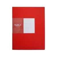 Double A Pocket File A4/20 Pockets Red, Suitable For School And Office Purpose