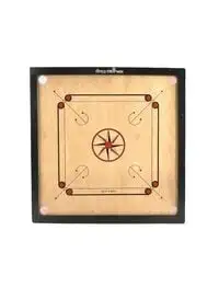 HIMCO Wooden Made In India Carrom Board With 20 Coins And Striker Set- 65cm 24 Width
