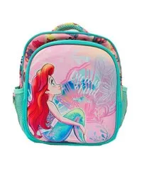 حقيبة مدرسية للفتيات مطبوع عليها حورية البحر الصغيرة مقاس 16.5 بوصة من MASCO
