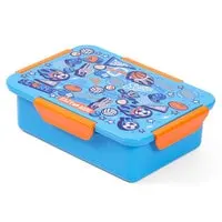 Eazy Kids 1 / 2 / 3 / 4 Compartment Convertible Bento Lunch Box Soccer - Blue 850ml