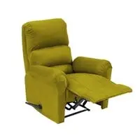 In House Velvet Rocking Recliner Chair - Gold - AB09