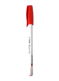 Flair Peach Smooth Writing Ball Pen Set of 50 Pcs, Red