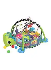 Infantino Grow-With-Me Activity Gym Playmat And Sensory-Stimulating Ball Pit For Kids 61X50X10cm