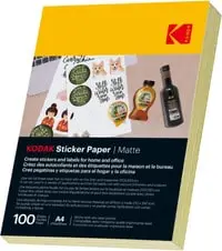 KODAK A4(210X297mm) Sticker Paper Matte-100 sheets